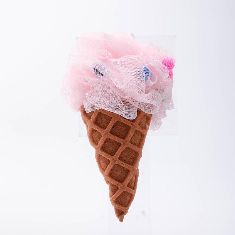 Ice Cream Bath Loofah Foaming Shower Sponge Mesh Brush
