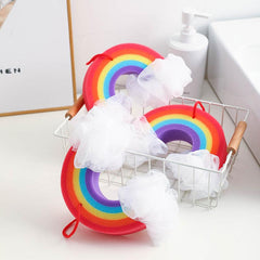 Ice Cream Bath Loofah Foaming Shower Sponge Mesh Brush