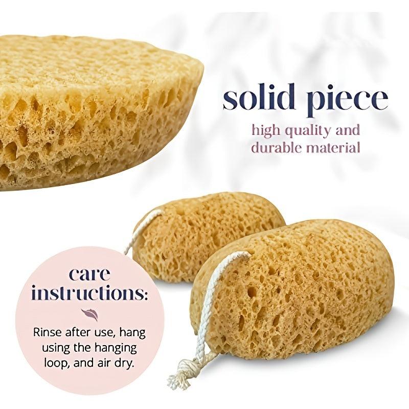 2pcs Exfoliating Loofah Luffa Body Scrubber for Shower Spa Facial Cleansing