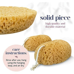 2pcs Exfoliating Loofah Luffa Body Scrubber for Shower Spa Facial Cleansing