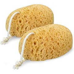 2pcs Exfoliating Loofah Luffa Body Scrubber for Shower Spa Facial Cleansing