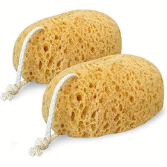 2pcs Exfoliating Loofah Luffa Body Scrubber for Shower Spa Facial Cleansing