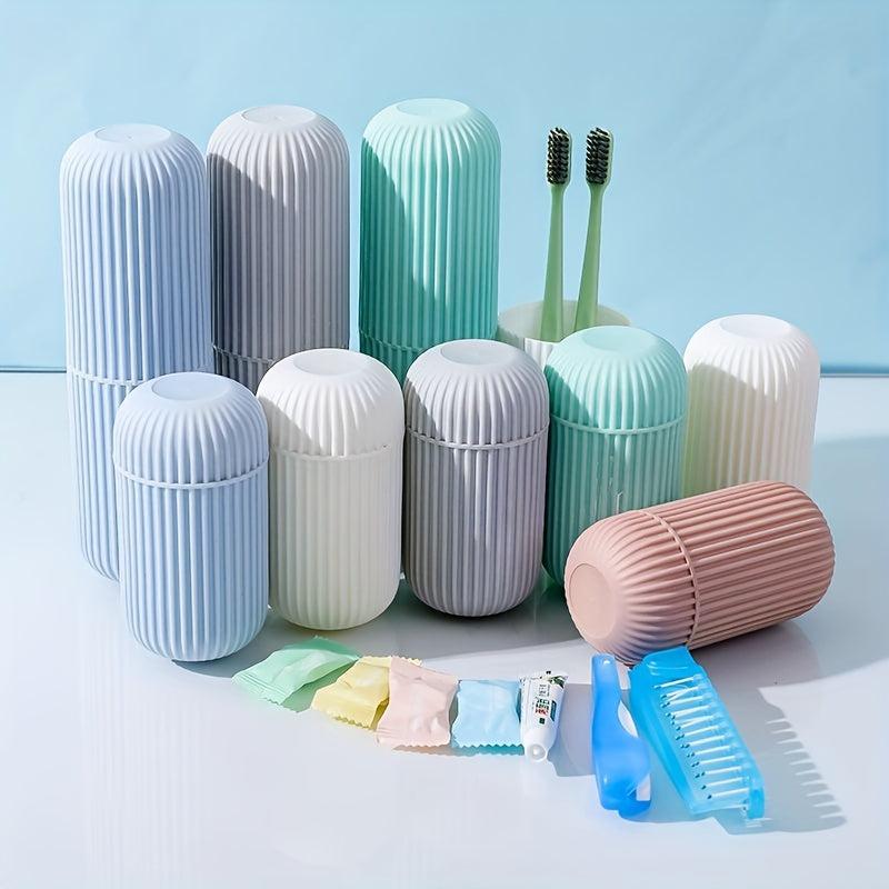 Travel Toothbrush Cup Case Portable Holder for School Camping Business Trip