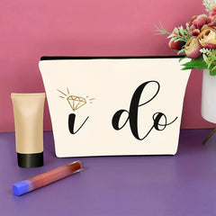 I Do Bride Makeup Bag Make Up Pouch Wedding Vows Makeup Bag