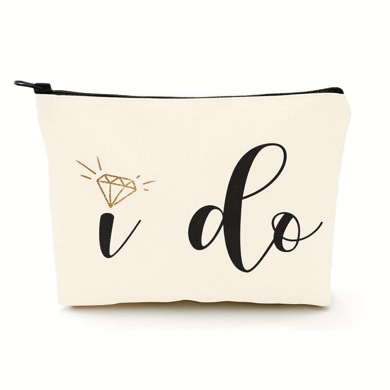 I Do Bride Makeup Bag Make Up Pouch Wedding Vows Makeup Bag