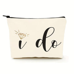 I Do Bride Makeup Bag Make Up Pouch Wedding Vows Makeup Bag