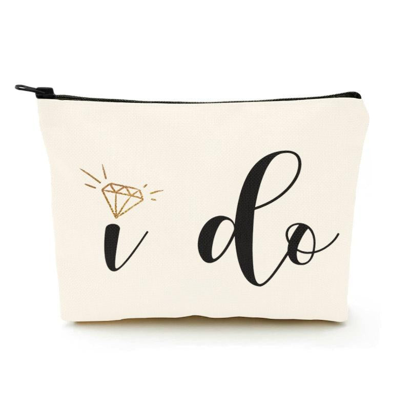 I Do Bride Makeup Bag Make Up Pouch Wedding Vows Makeup Bag