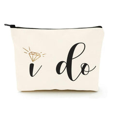 I Do Bride Makeup Bag Make Up Pouch Wedding Vows Makeup Bag