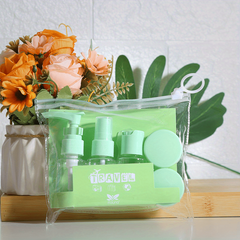 7 Pcs Portable Travel Bottle Set For Toiletries - Shampoo, Conditioner, Lotion
