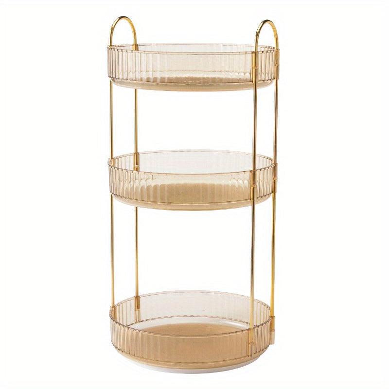 Large Capacity Rotating Makeup Organizer for Bathroom