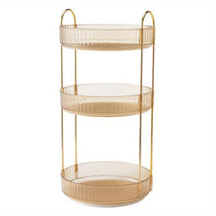 Large Capacity Rotating Makeup Organizer for Bathroom