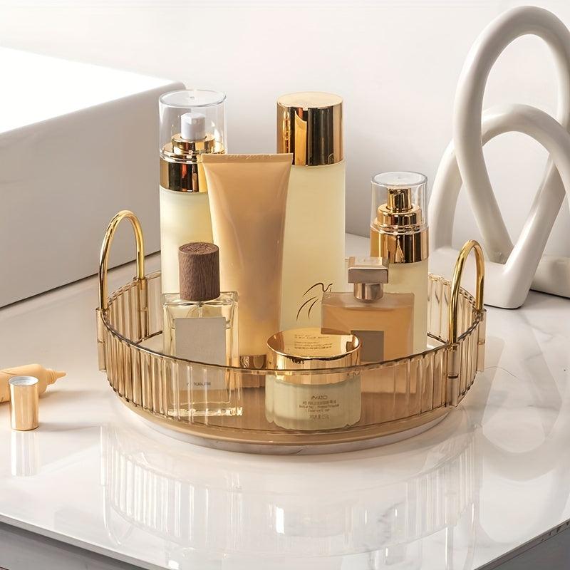 Large Capacity Rotating Makeup Organizer for Bathroom