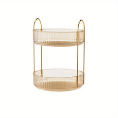 Large Capacity Rotating Makeup Organizer for Bathroom
