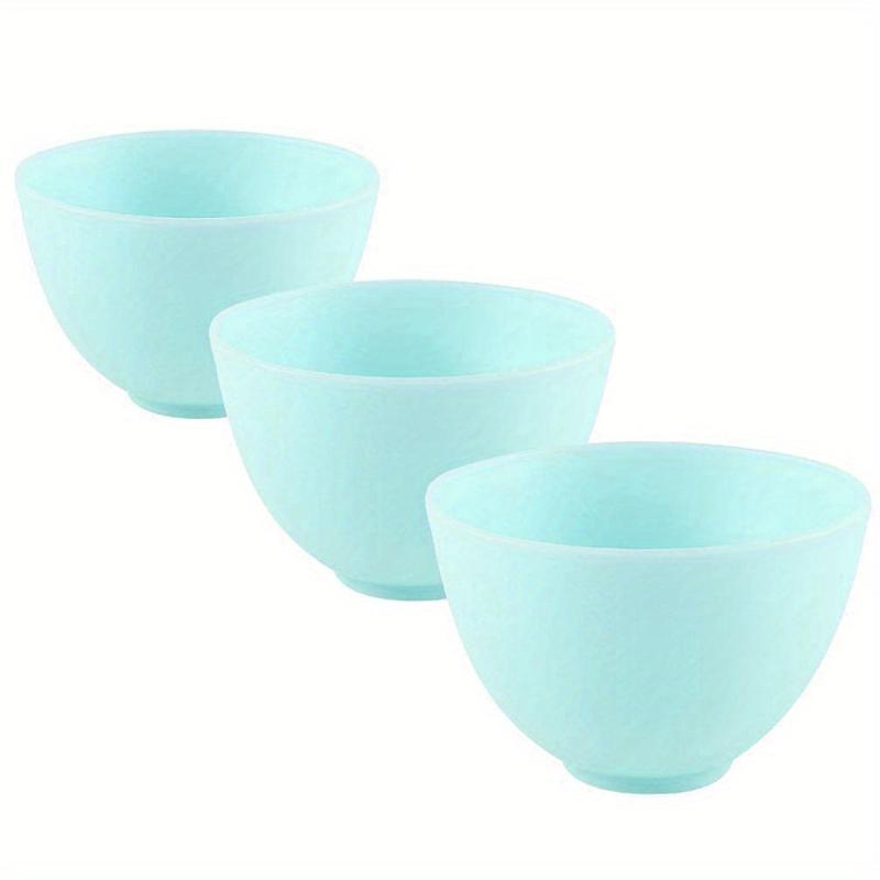 3pc Silicone Facial Mud Bowl DIY Face Mixing Bowl for Home Salon Spa