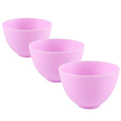3pc Silicone Facial Mud Bowl DIY Face Mixing Bowl for Home Salon Spa