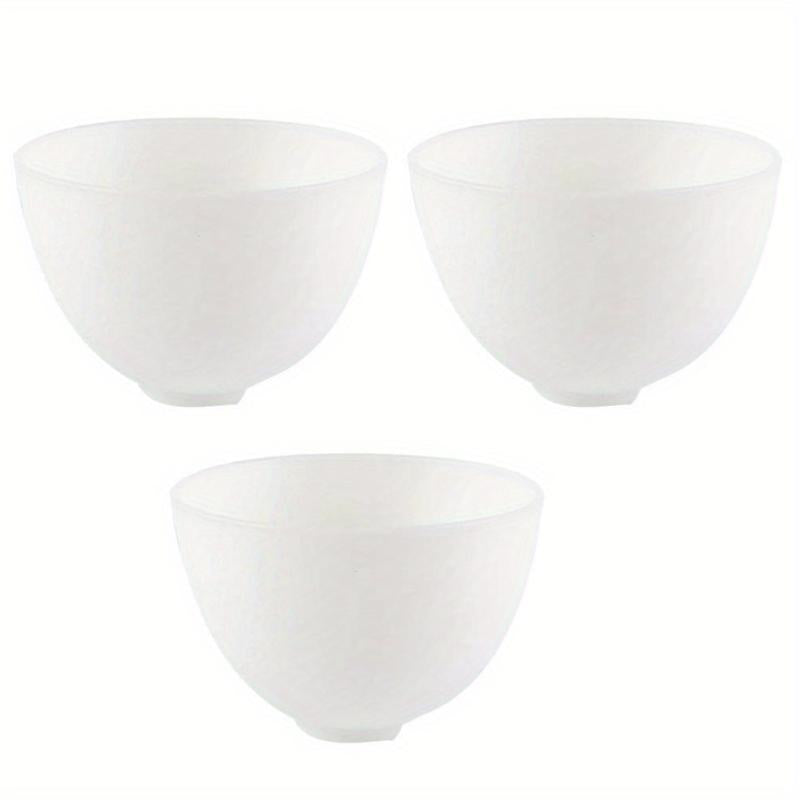 3pc Silicone Facial Mud Bowl DIY Face Mixing Bowl for Home Salon Spa