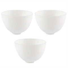 3pc Silicone Facial Mud Bowl DIY Face Mixing Bowl for Home Salon Spa