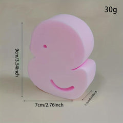 Duck Shaped Exfoliating Bath Sponge Soft Body Scrubber