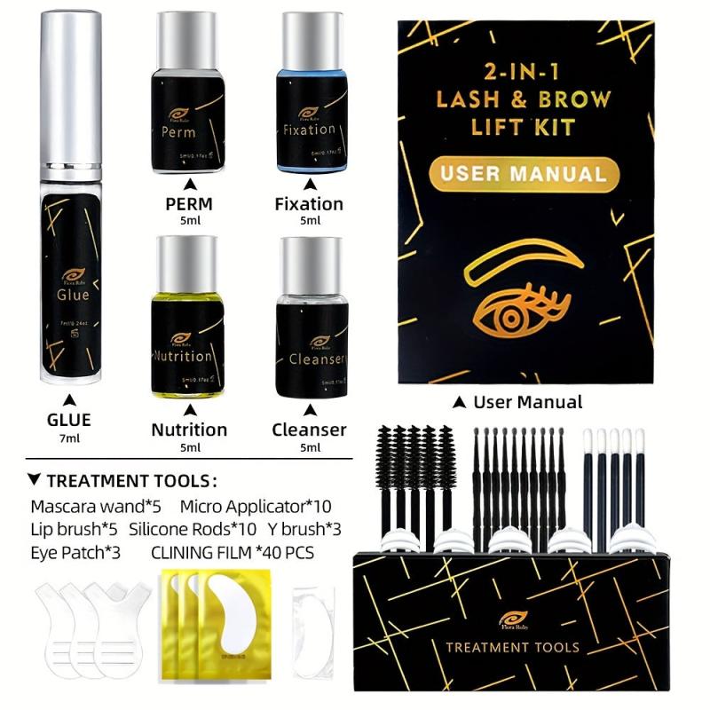 Professional 2 in 1 Brow Lamination & Lash Lift Kit Instant Lifting & Curling
