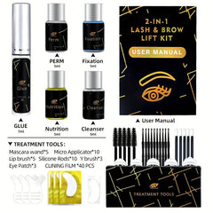 Professional 2 in 1 Brow Lamination & Lash Lift Kit Instant Lifting & Curling