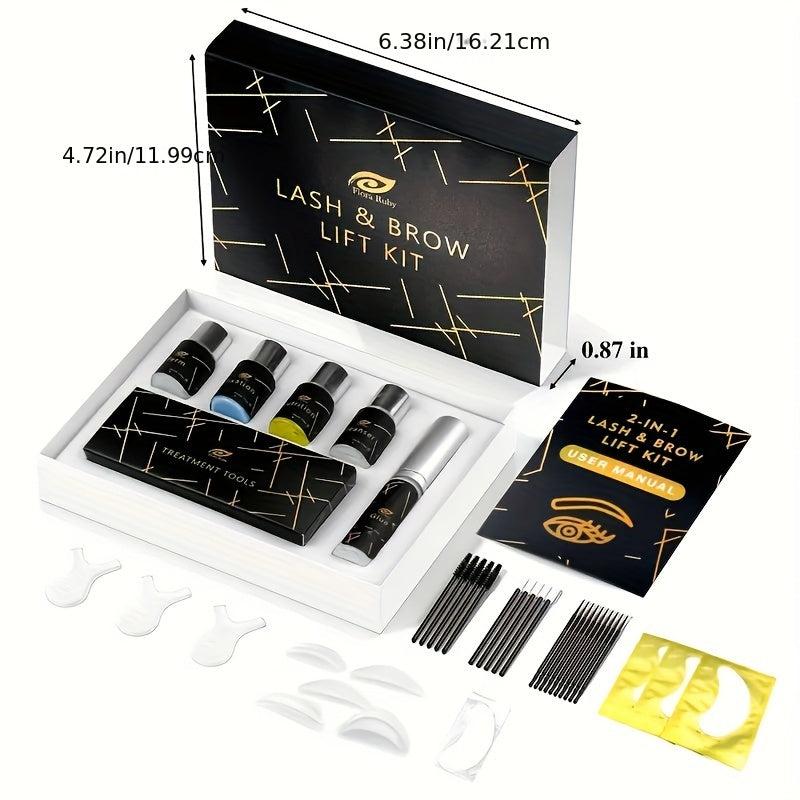 Professional 2 in 1 Brow Lamination & Lash Lift Kit Instant Lifting & Curling