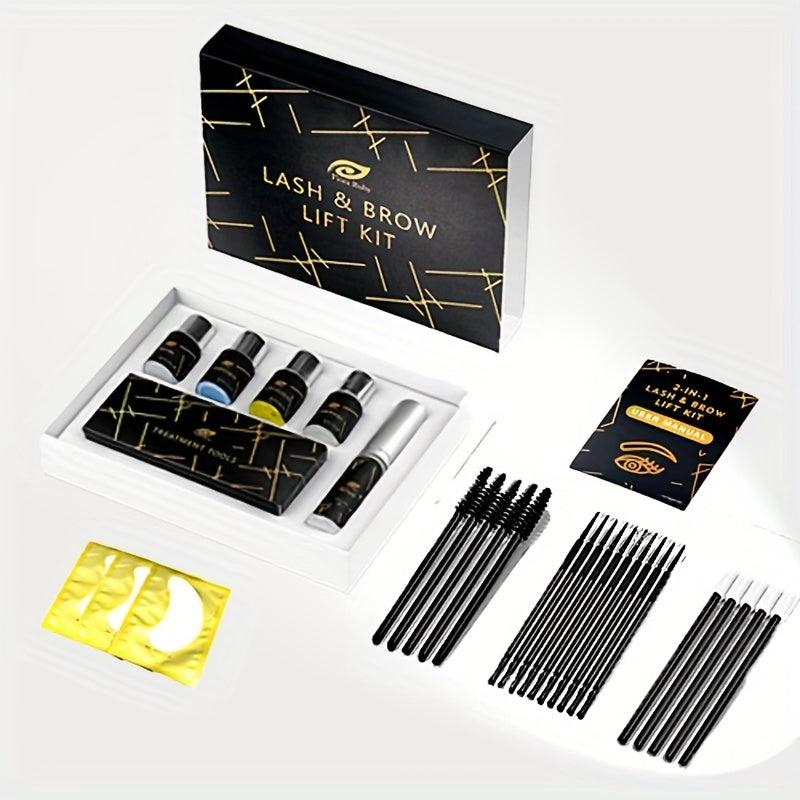 Professional 2 in 1 Brow Lamination & Lash Lift Kit Instant Lifting & Curling