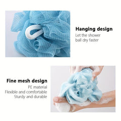 3pc Soft Bath Brush and Exfoliating Skin Towel Set for Home and Hotel Use