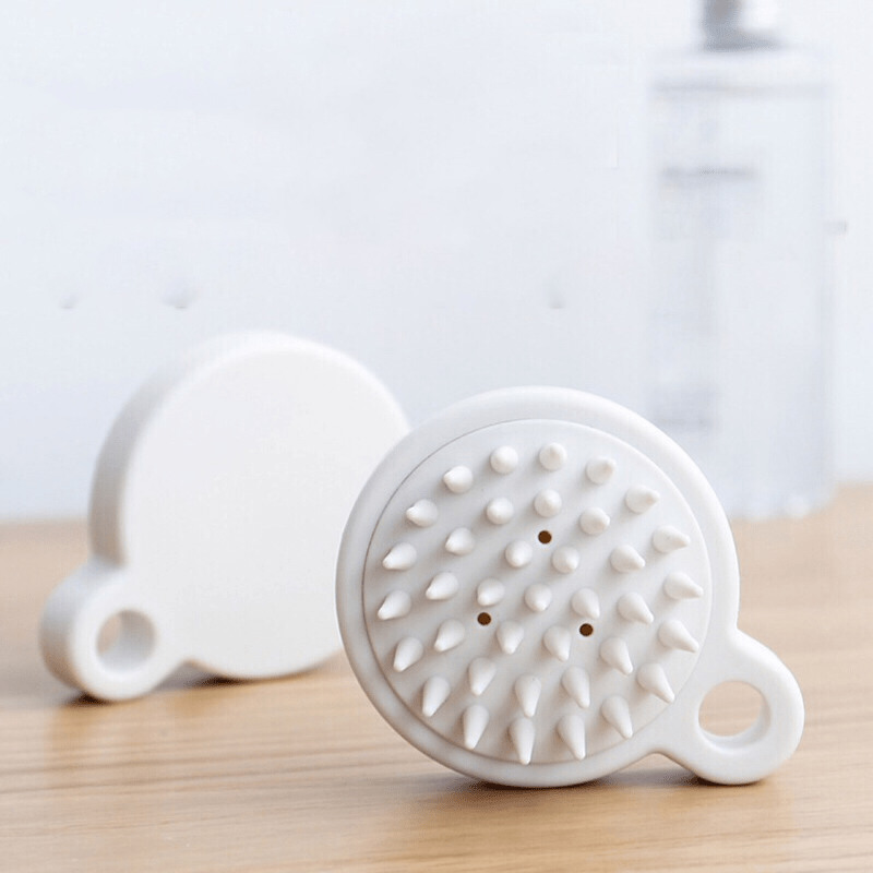 Silicone Hair Shampoo Brush Scalp Massager for Deep Cleaning