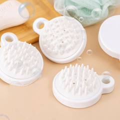 Silicone Hair Shampoo Brush Scalp Massager for Deep Cleaning