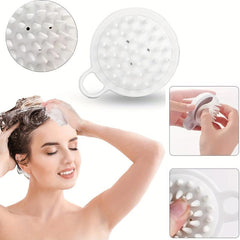 Silicone Hair Shampoo Brush Scalp Massager for Deep Cleaning