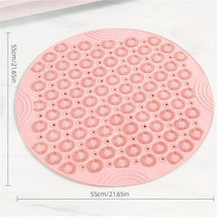 Round Non Slip Shower Stall Mat Bathroom Floor Mat