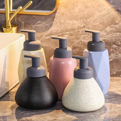 Geometric Ceramic Foaming Soap Dispensers Easy Pump Bottle