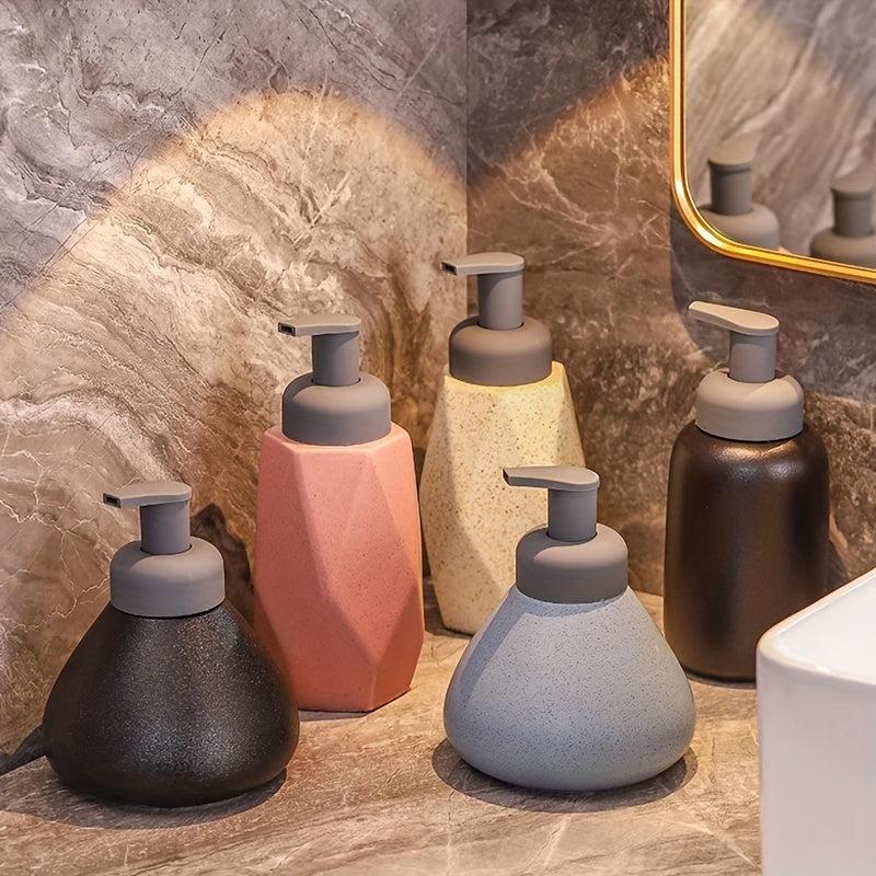 Geometric Ceramic Foaming Soap Dispensers Easy Pump Bottle
