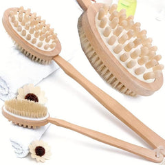 Long Handle Back Massage Scrubber Shower Brush
