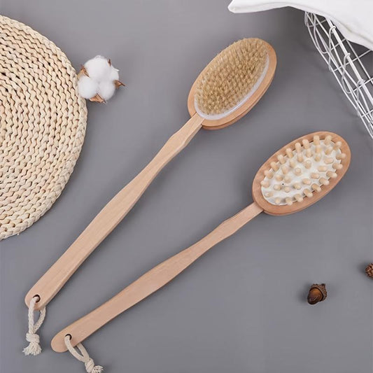 Long Handle Back Massage Scrubber Shower Brush