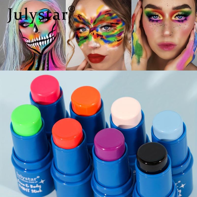 Neon Face Painting Safety Makeup for Halloween