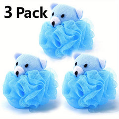 Animal Shape Shower Bath Mesh Sponge Puff Ball Toy