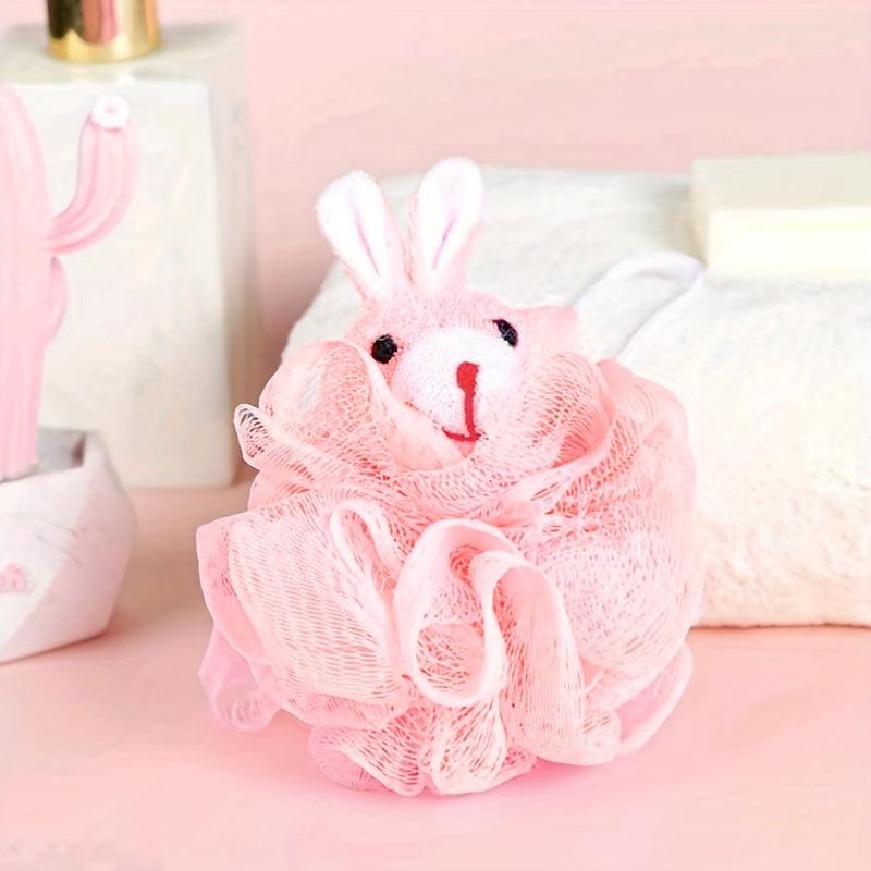 Animal Shape Shower Bath Mesh Sponge Puff Ball Toy