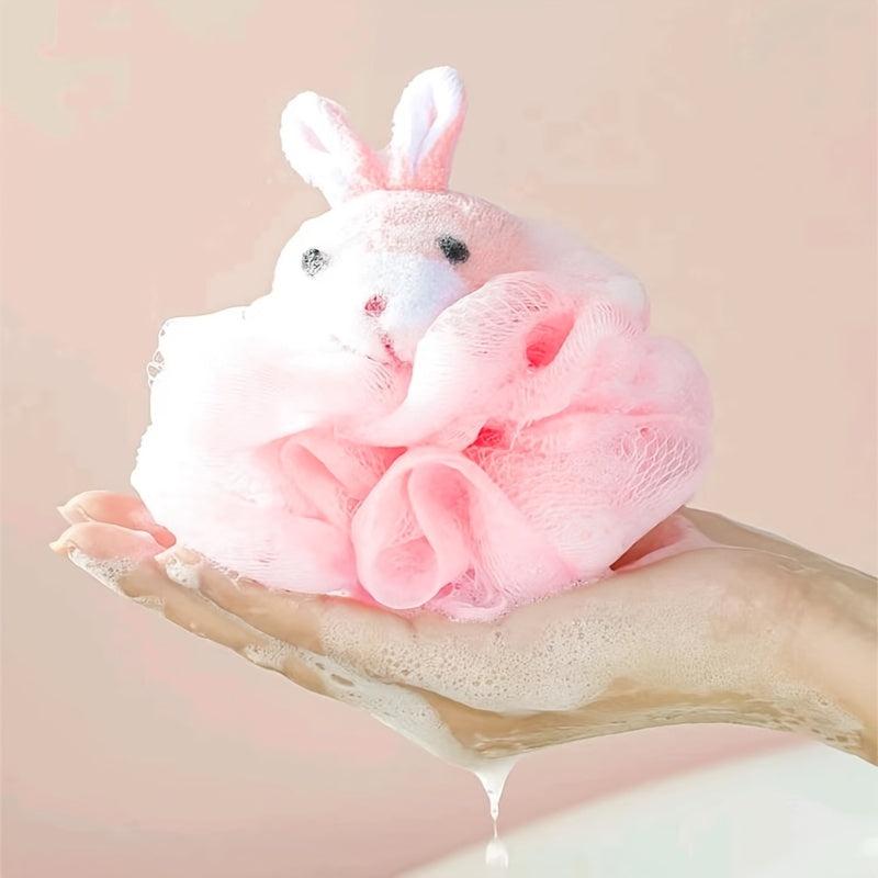 Animal Shape Shower Bath Mesh Sponge Puff Ball Toy