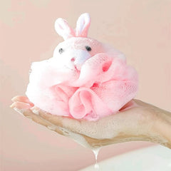 Animal Shape Shower Bath Mesh Sponge Puff Ball Toy
