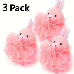 Animal Shape Shower Bath Mesh Sponge Puff Ball Toy