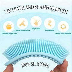 Silicone Body Scrubber for Shower Lathers Well Soft Exfoliating Bath Skincare