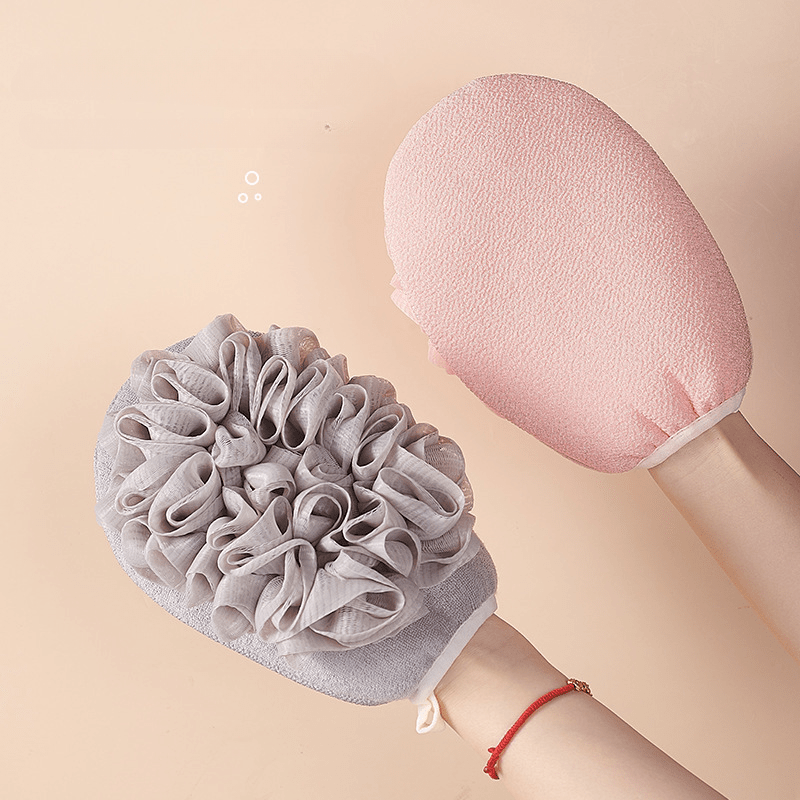 2 in 1 Bath Sponge Shower Loofahs Balls Soft Exfoliating Scrubber