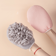 2 in 1 Bath Sponge Shower Loofahs Balls Soft Exfoliating Scrubber