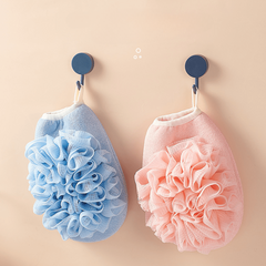 2 in 1 Bath Sponge Shower Loofahs Balls Soft Exfoliating Scrubber
