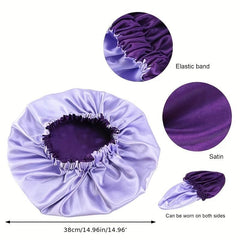Double Layer Shower Cap Reusable Bath Caps Women Long Hair Shower Hat