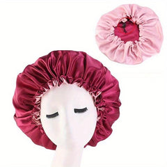 Double Layer Shower Cap Reusable Bath Caps Women Long Hair Shower Hat