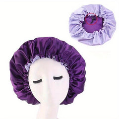 Double Layer Shower Cap Reusable Bath Caps Women Long Hair Shower Hat