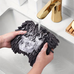 Microfiber Hand Towels with Hanging Loops for Kitchen and Bathroom