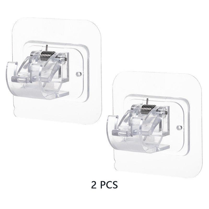 10pcs Adhesive Curtain Rod Brackets No Drilling Hooks for Bathroom Kitchen